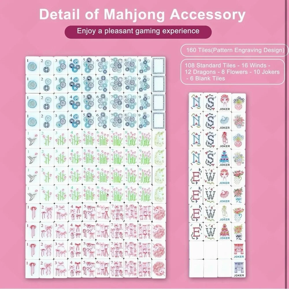 American Mahjong Tile Set Grandmillennial Coquette Mahjong 2 LEFT! - Picture 10 of 10